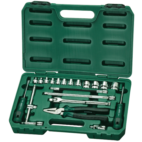 SATA 09503 Socket & Tools Set 21pc, 3/8", 8kg, Metric,